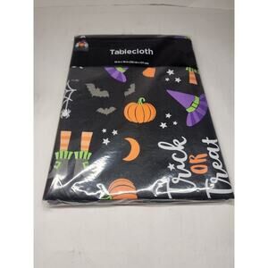 Happy Halloween Vinyl Tablecloth Halloween trick or treat Rectangle 52X70